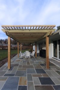 baltimore timonium design build exterior patio pergola renovation